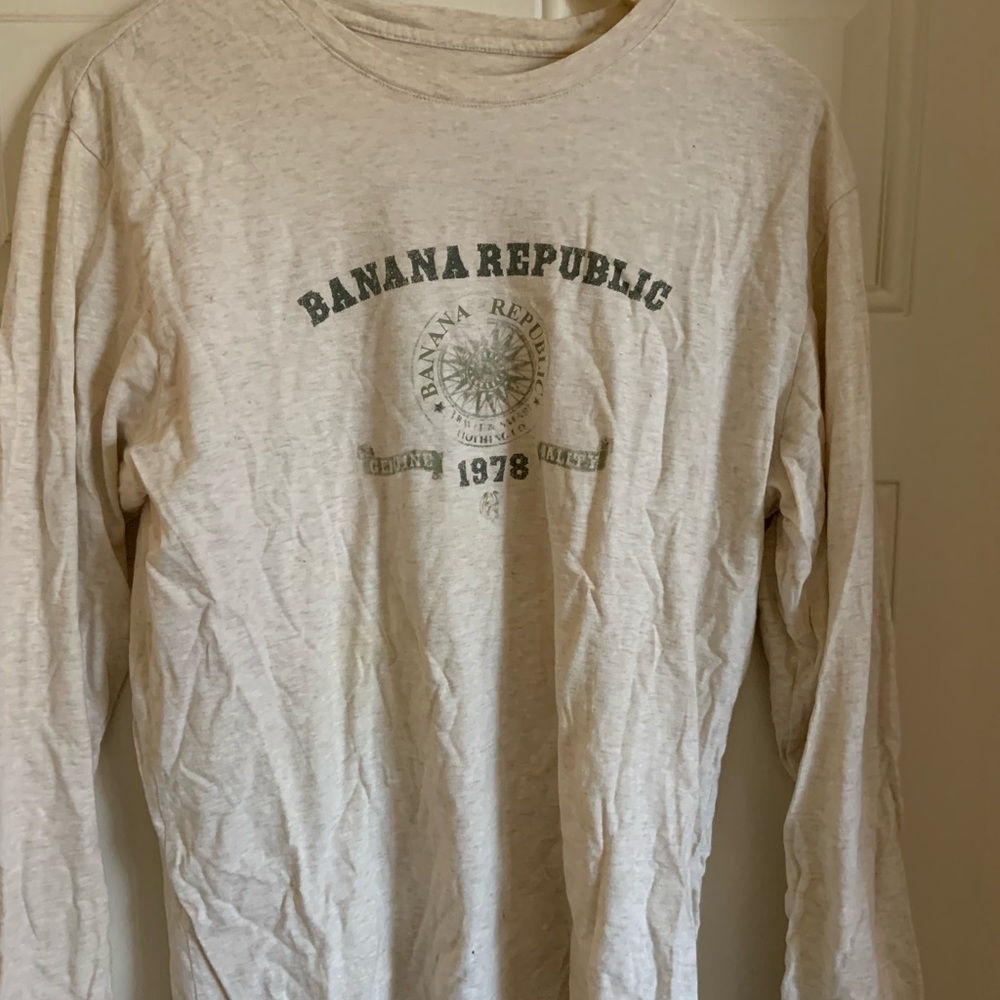 Banana Republic long sleeve shirt.  Lightly worn, soft, comfortable. Size L